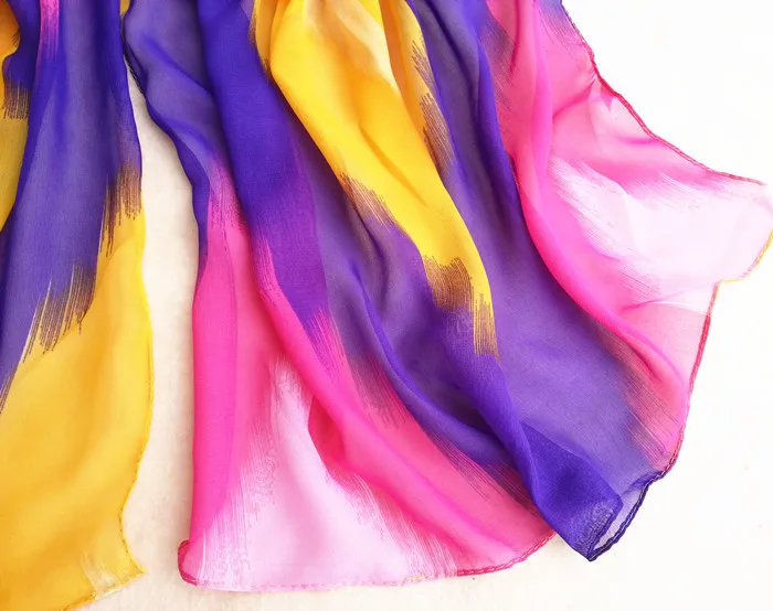 Популярные женские шарфы женский модный шарф в китайском стиле с чернилами