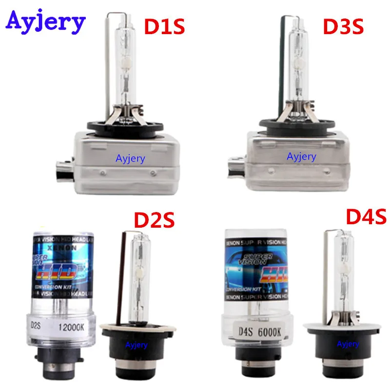 AYJERY 2 шт./лот AC 12V 35W Автомобильные фары Xenon D2S/D1S/D3S/D4S/D1R/D2R/D3R/D4R HID лампа 4300K 6000K 8000K 10000K