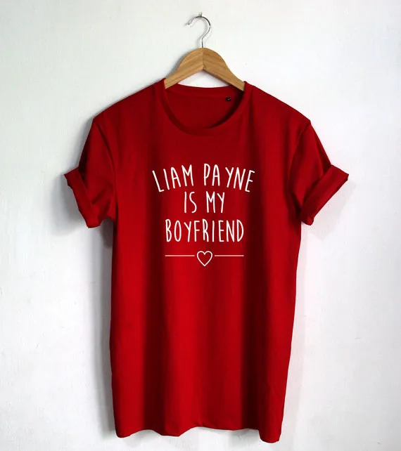 Футболка Liam Payne is my boyfriend модная футболка унисекс с блоггером большого размера и