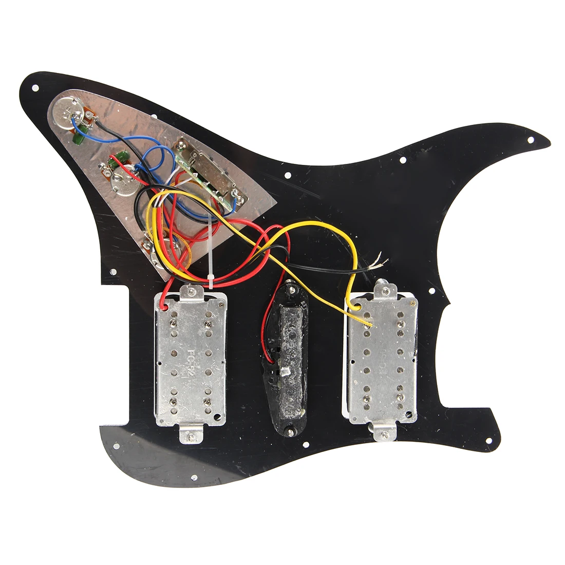 Загружено Prewired электрогитары Pickguard пикапы 11 Отверстие HSH черный|pickguard pickup|prewired