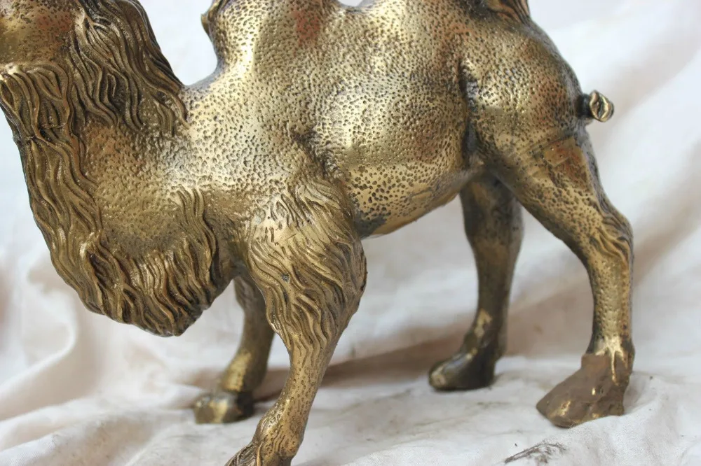 Китайская статуя народной культуры из латуни верблюда благоприятная пустыня