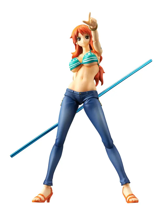 Японское аниме ONE PIECE Оригинальные фигурки героев MegaHouse (MH) переменные экшн Nami|variable