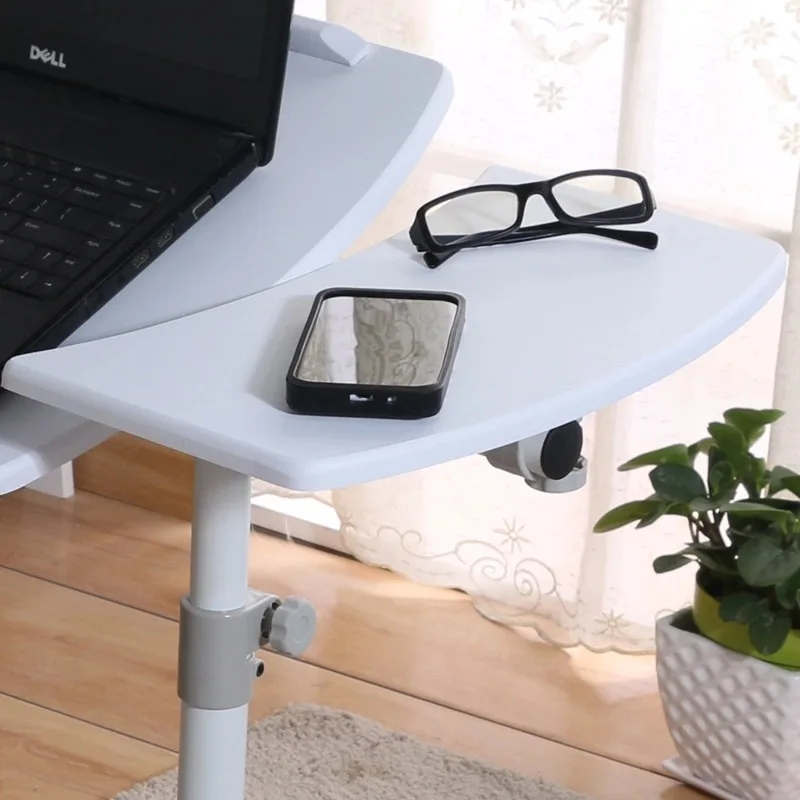 

LK579 Portable Simple Laptop Table for Bed Height and Angle Adjustable Computer Desk Office Desk with Universal Brake Wheel