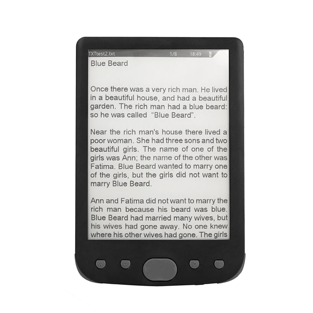 Gray BK-6025 6 дюймов электронная книга e-ink дисплей электронная книга читатель электронная книга читалка Встроенная память 8 ГБ с USB кабелем PU Обложка подарок - Цвет: Gray