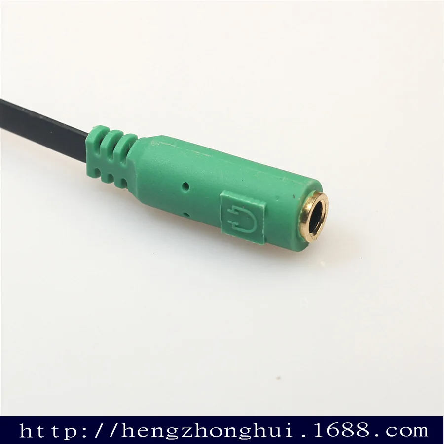 3 5 мм стерео штекер двойной Женский Микрофон Гарнитура домкрат аудио Y сплиттер