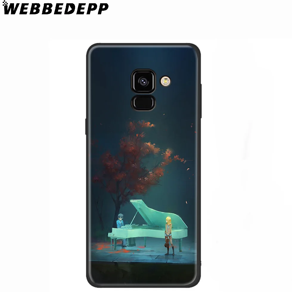 WEBBEDEPP Your lie in April Anime Silicone Case for Samsung Galaxy A3 A5 A6 A7 A8 A9 A10 A20 A30 A40 A50 A70 M10 M20 M30 |