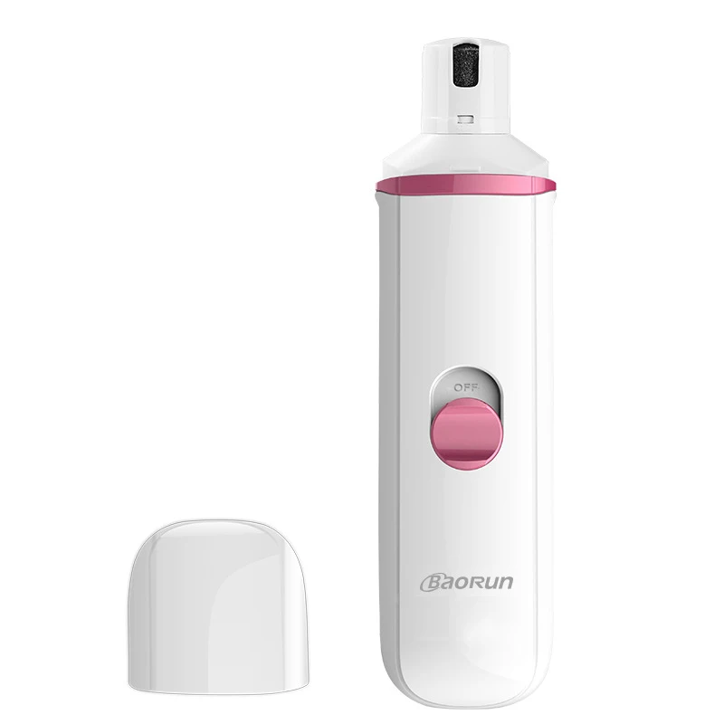 Pink Baorun USB электрическая точилка для ногтей для собак и кошек Автоматическая шлифовальная машина для ногтей профессиональный триммер Уход за ногтями уход за ногтями - Цвет: Pink