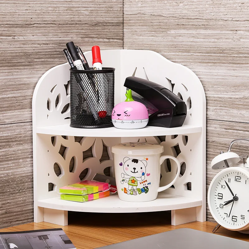 Угловая квадратная полка для офиса рабочего стола ванной высота 30 см|Подставки