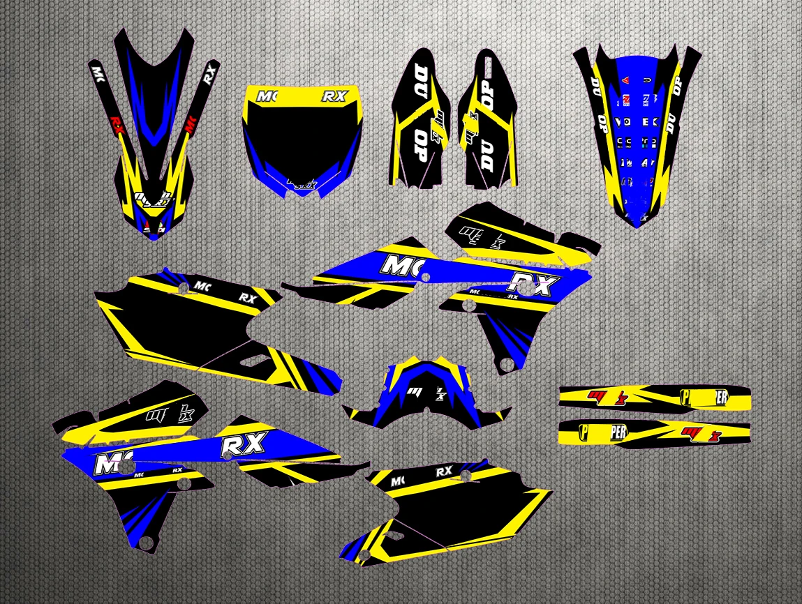 Бесплатная Настройка мотоцикл графические наклейки набор наклейка для Yamaha YZF 250