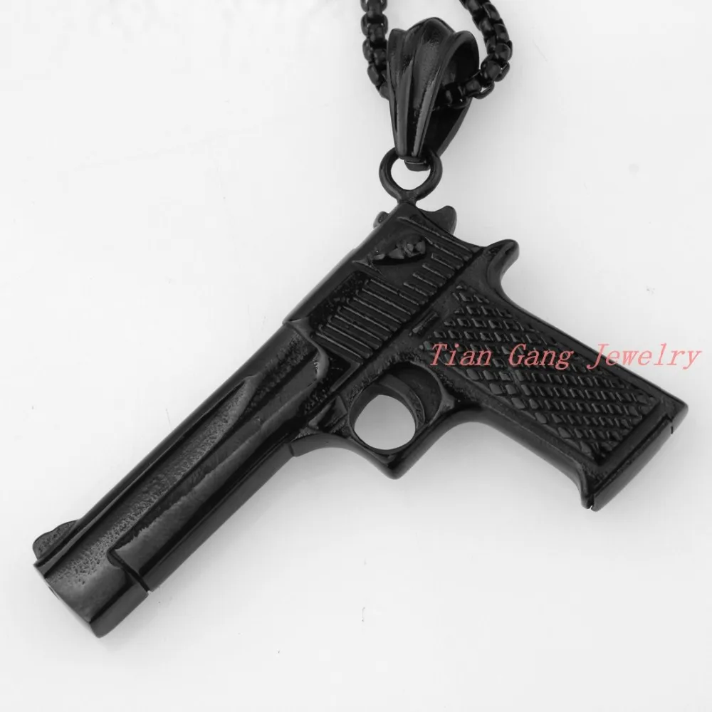 Золото/черный/серебро на выбор мода мини пушка ожерелье ювелирные изделия из