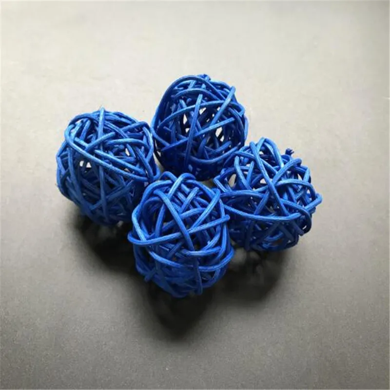 

30 шт. темно-синий ротанговый шар для светодиодной гирлянды, Рождественская гирлянда, s украшение, сказосветильник, украшение для свадебвечерние НКИ