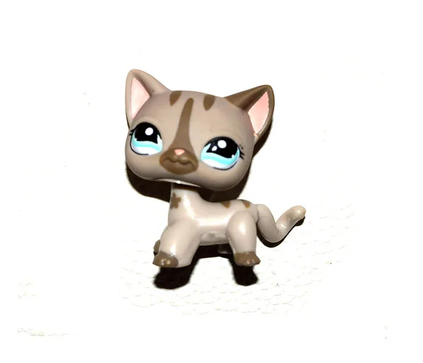 Магазин домашних животных серая полосатая кошка свободная фигурка детская