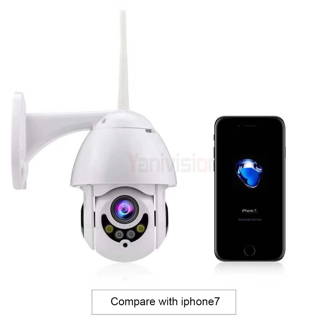 5MP 4X Zoom H.265 + ONVIF Беспроводная PTZ наружная P2P купольная ip-камера WiFi Обнаружение
