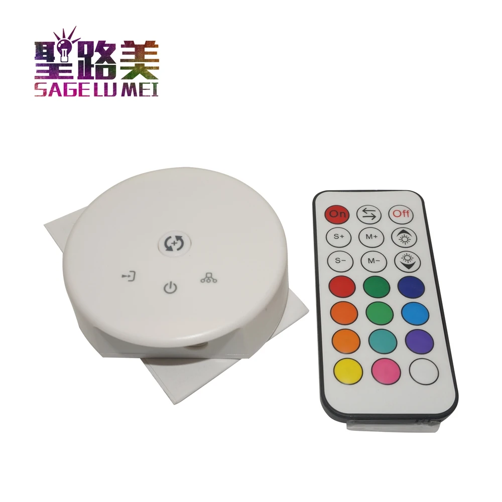 Светодиодный контроллер RGB/RGBW Alexa Google Home iOS Android Wi-Fi 372 373 НЛО с 21key RF | Лампы и
