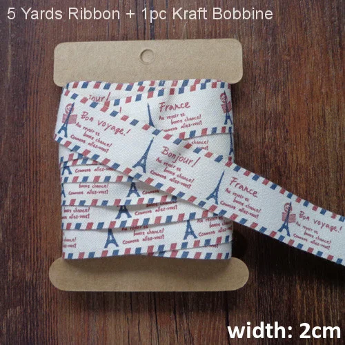 5 Yards 5 ярдов, ручная работа, печатная хлопковая лента, сделай сам, милая сова, цветной флаг, лента для подарков, вечерние ленты для шитья одежды, швейные принадлежности, ткань - Цвет: 5 Yards