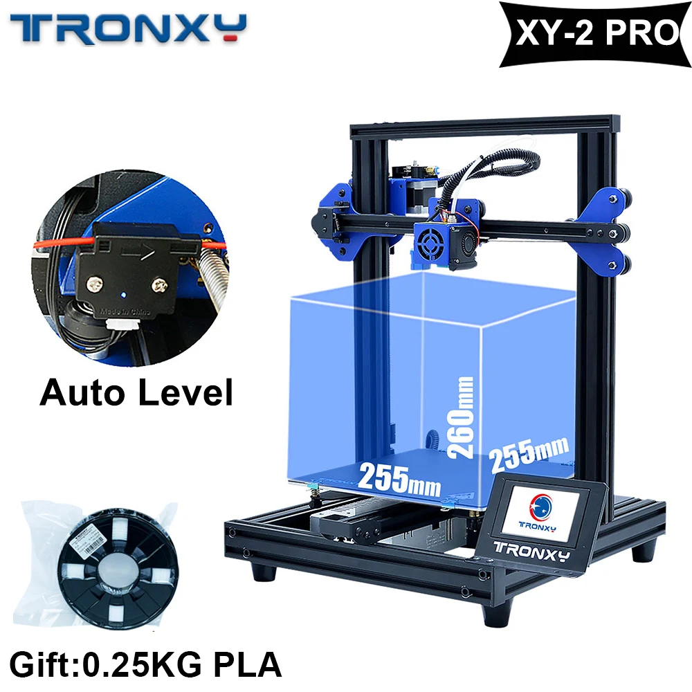 TRONXY повышен 3D принтеры комплект XY 2 PRO печати 255X255X260mm быстрая сборка авто уровень