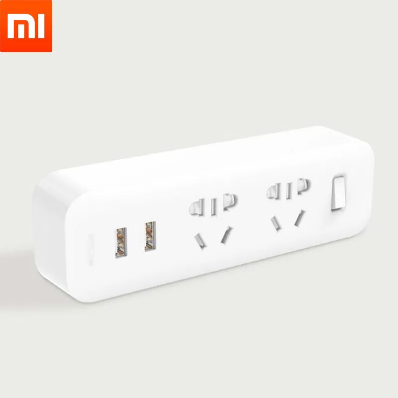 Xiaomi Mijia Преобразователь мощности портативный адаптер пробки Электрический настенный AC 5 V 2.1A 2 розетки USB быстрая зарядка