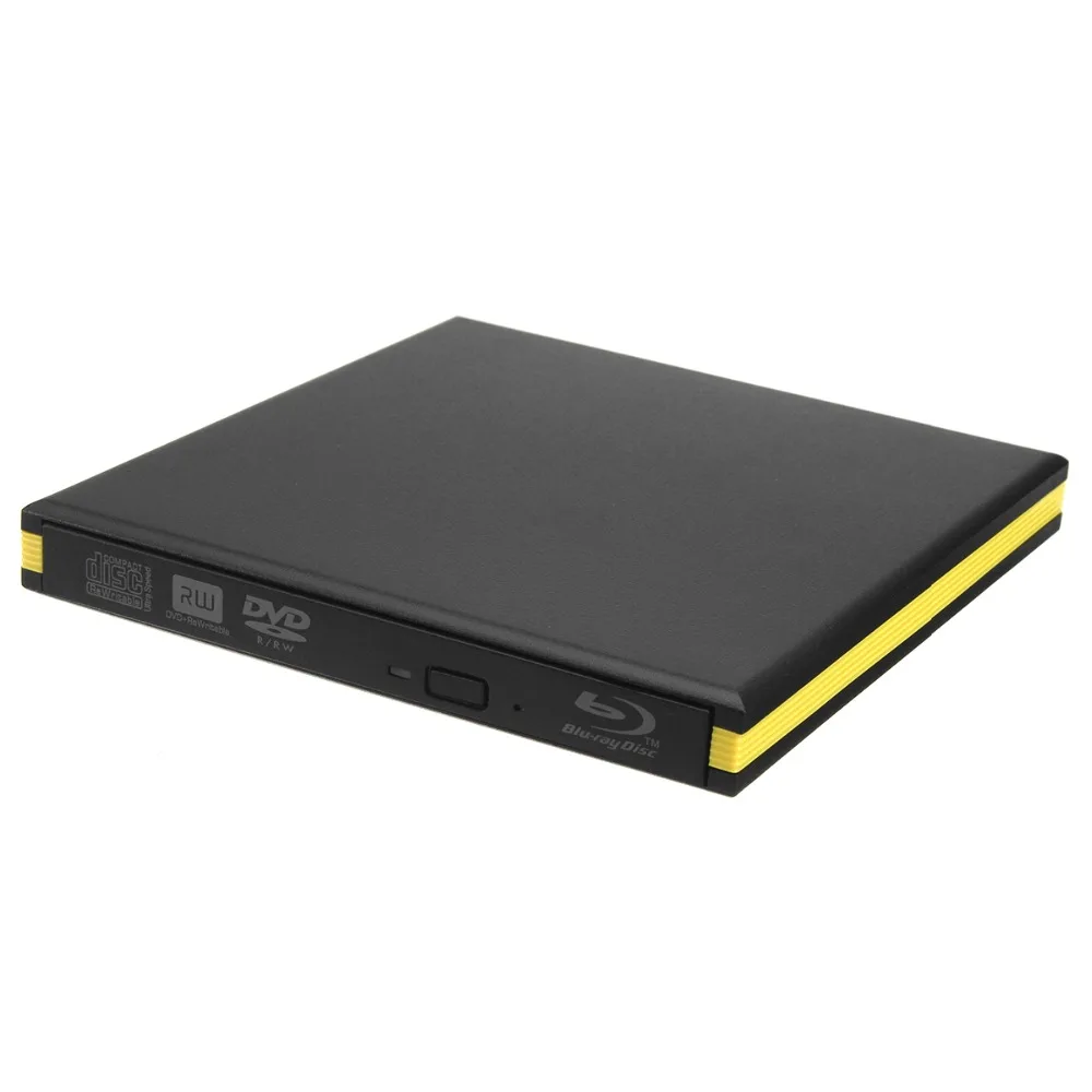 KuWFi USB 3,0 Blu-Ray горелки привод Внешний DVD рекордер писатель BD-RE DVD+/-RW DVD-RAM 3D плеер для ноутбука