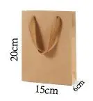15x20x6cm 1000 шт/лот) индивидуальный подарок логотип на бумажном пакете - Цвет: 15x20x6cm