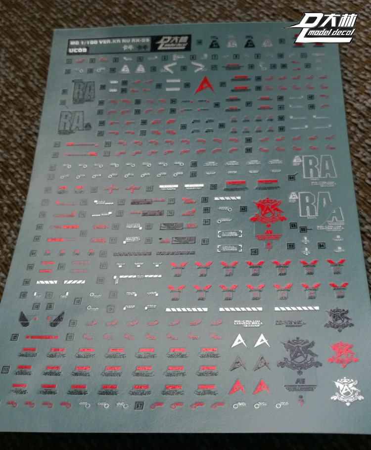 Новинка бронзовая наклейка UC20 DL Gundam MG 1/100 RX-93V KA.NU инструмент для моделирования |