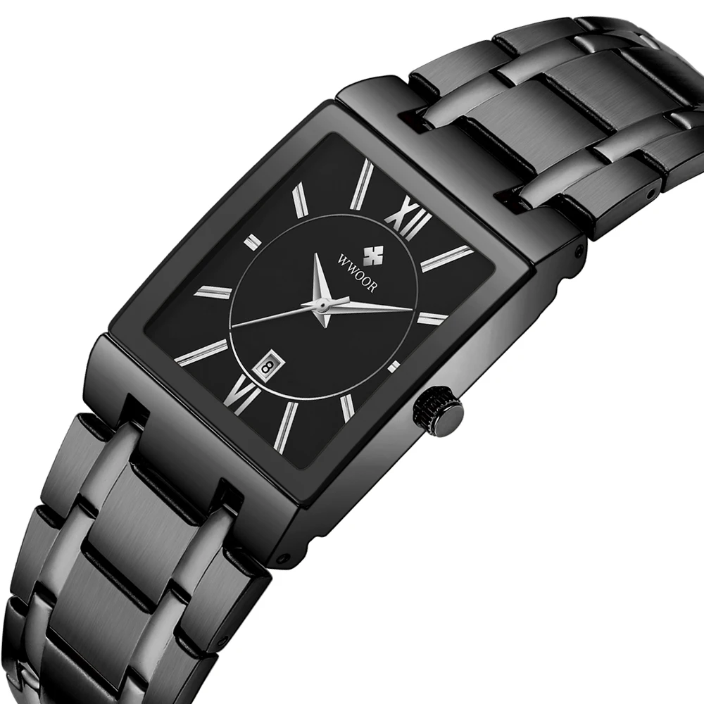 Часы WWOOR Мужские кварцевые аналоговые спортивные водонепроницаемые в стиле
