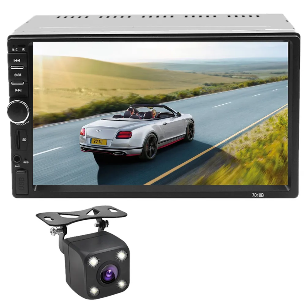Автомагнитола 2 Din 7 дюймов стерео управление рулевым колесом MirrorLink Bluetooth FM MP4 MP5