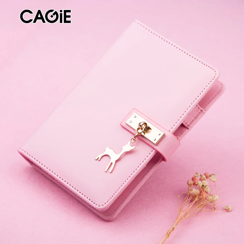 Kawaii Макарон дневник портфель a6 Кольцо Связующего notebook карман Журнал Дневник