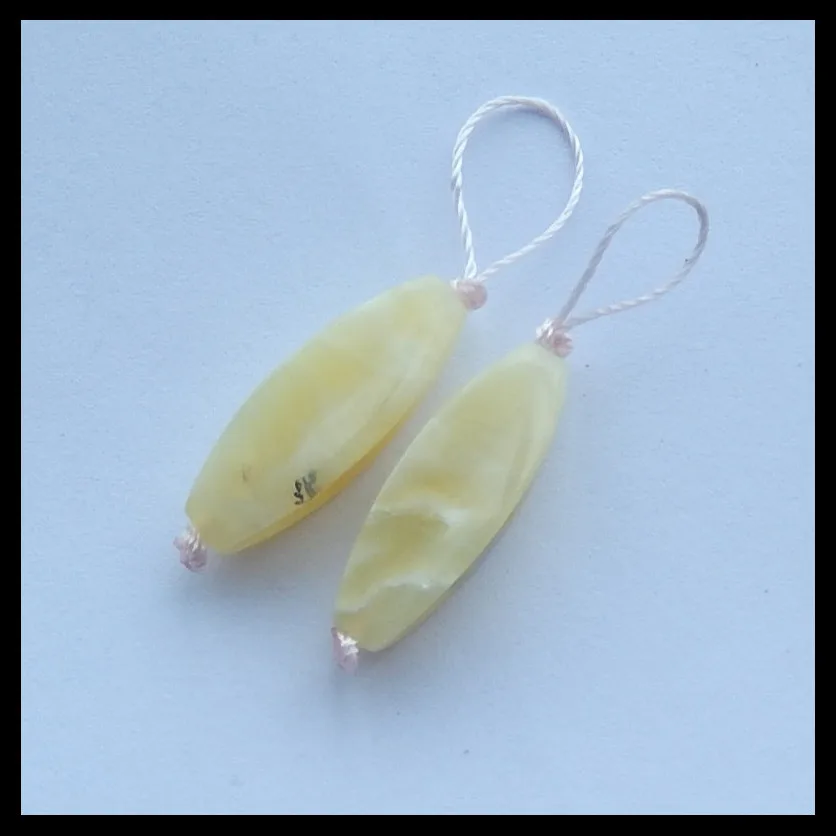 

Natural Yellow opal Fashion woman Earrings,Semiprecious jewelry earring,22x7mm,2.7g