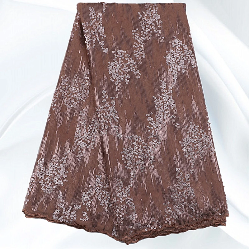 YN134 Top Quality Sequins African Net Lace Material Good Looking Tulle Fabric For Women Free Shipping | Дом и сад