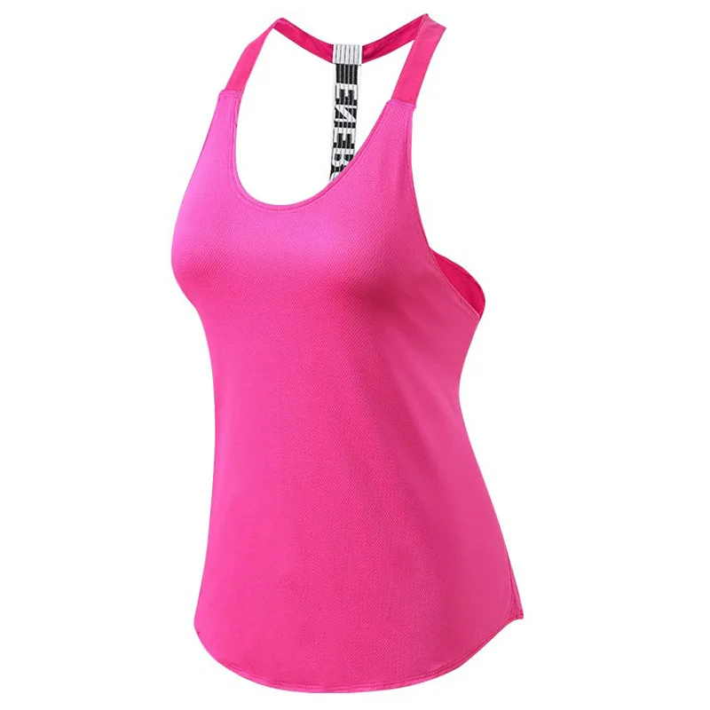 

2019 Hot High Elastic Sportings Vest Women Quick Dry Runnings Vest Gyms Clothing Sleeveless Tank Top Fitness Workout For Lady