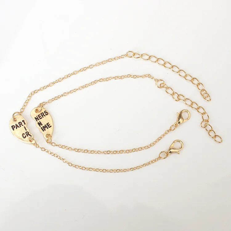 2 шт./компл. новый модный браслет дружбы с сердечком для девушек и пар | Украшения