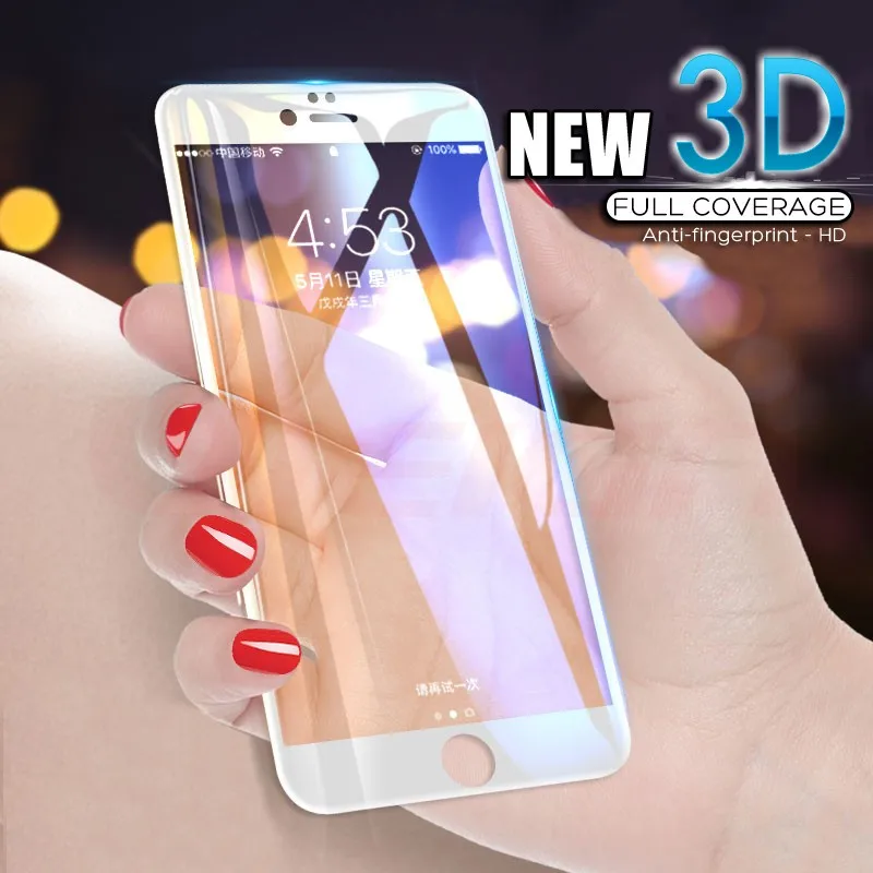 2 шт. защитное 3d стекло для iPhone 12 11 Pro mini 7 8 XR Xs Max X 6 6s Plus SE 2020|Защитные стёкла и плёнки
