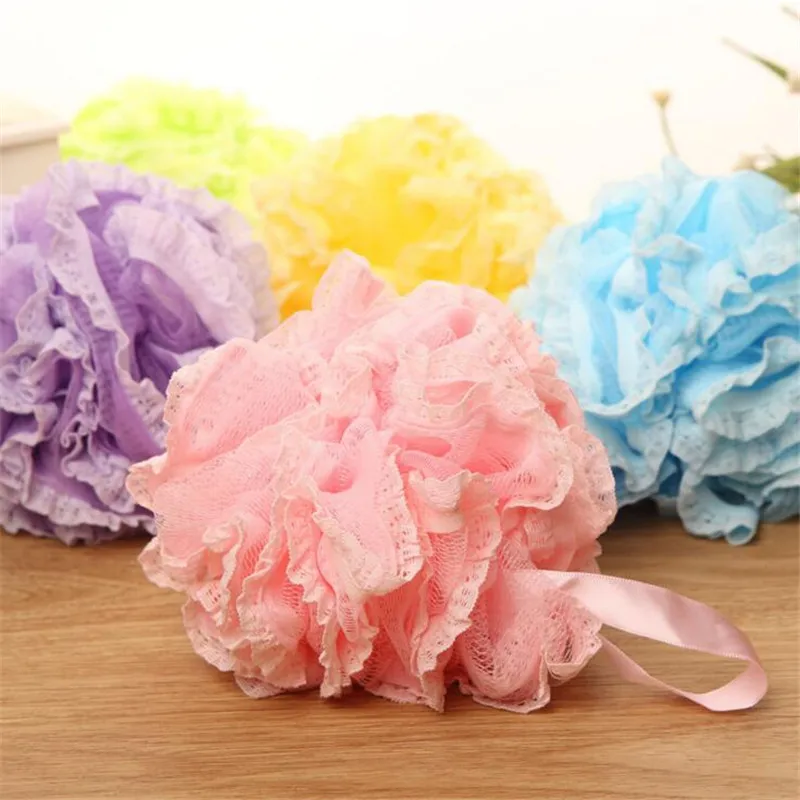 FEIFO 1 шт. кружевные края ванны с шариками Холодный Шар банное полотенце скребок