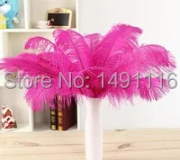 Оптовая продажа 50 шт./лот красивое розовое страусиное перо 14-16 дюймов/35-40 см