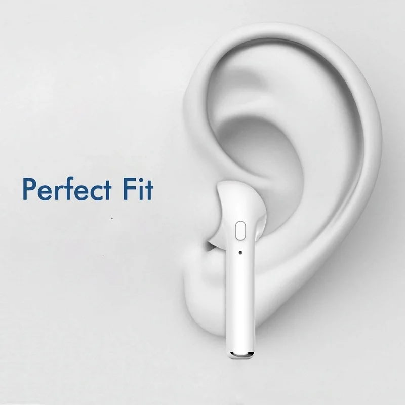 HBQ I7 Wireless Earphone Bluetooth Headset In-Ear Invisible Earbud with Mic for iPhone 8 plus 7 7s 6 6s Samsung S8 Xiaomi | Электроника