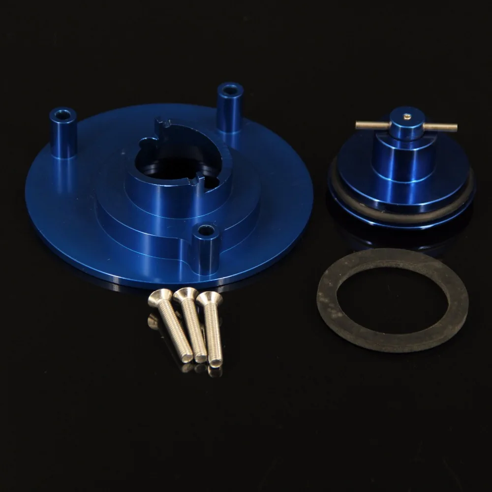 Сине красный логотип CNC алюминиевые аксессуары для мотоциклов без ключа крышка