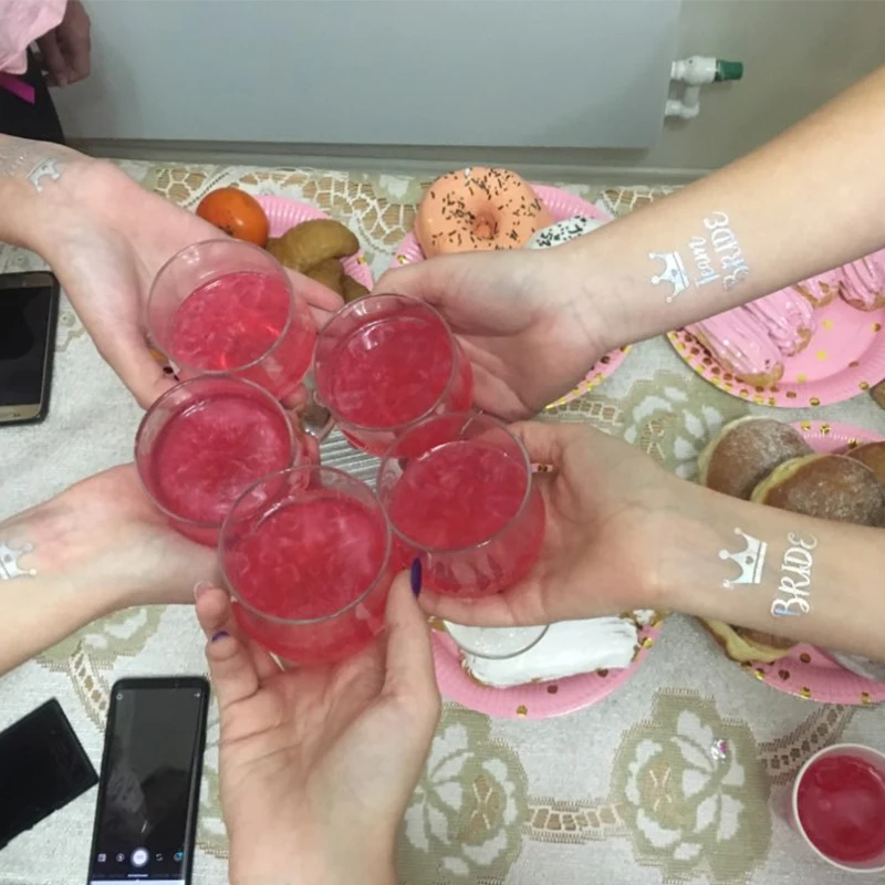 Свадебные татуировки невесты в команде свадебные украшения Девичник товары для