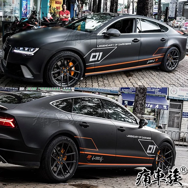 Для Audi A7 автомобильные наклейки pull flower RS7 украшения тела модификация A4L A6L A5 Q3 S3