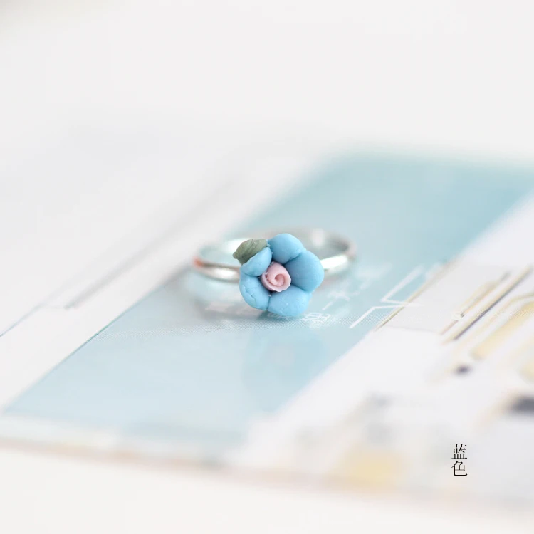 Керамическое цветочное кольцо для женщин модные аксессуары девочек подарок