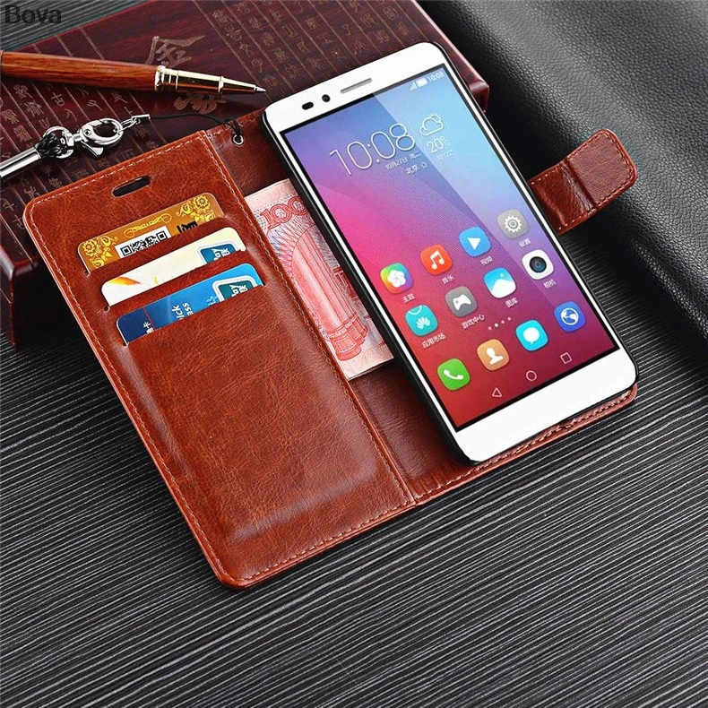 Fundas huawei honor 5X держатель для карт чехол для huawei honor 5X кожаный чехол для телефона ультратонкий кошелек флип-чехол