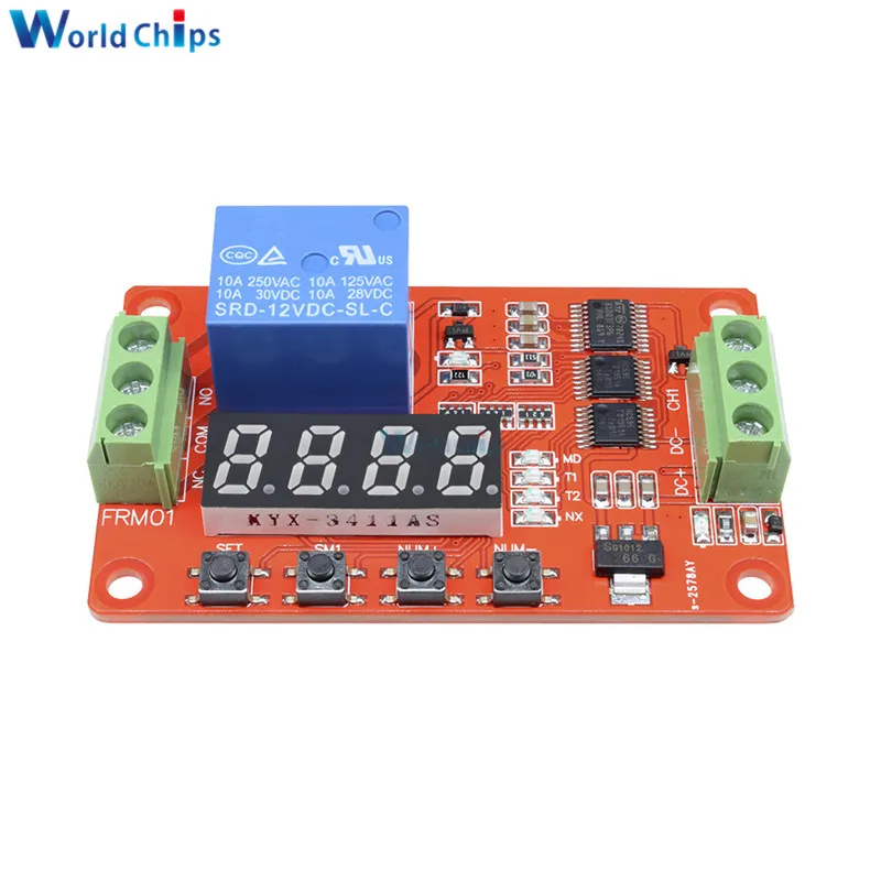 Многофункциональное самоблокирующееся реле 12 В постоянного тока PLC задержка