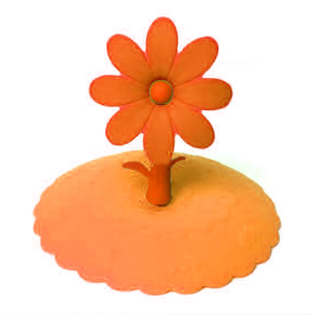 Милая силиконовая посуда для напитков изоляционная чашка крышка с подсолнухом