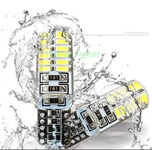 50 шт. автомобисветодиодный светодиодные лампы T10 194 W5W Canbus t10 24SMD 3014 w5w|Сигнальная