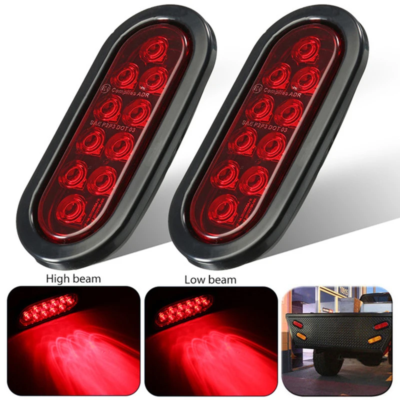 

Anti Water 12/24V LED Trailer Truck Brake Stop Light Turn Signal Tail Lamp Parts