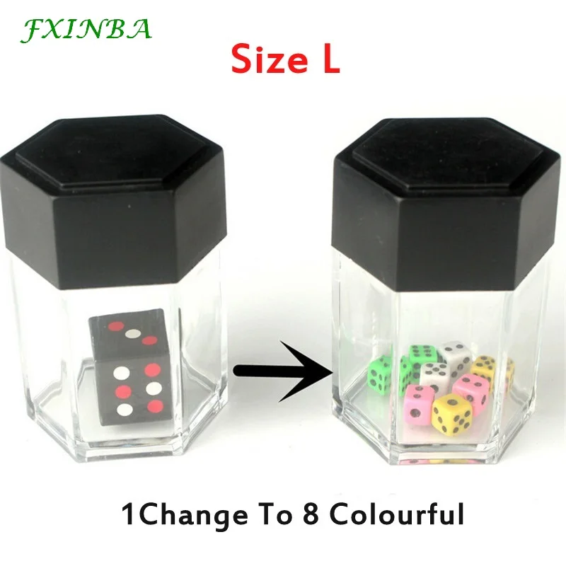 1 Change To 8 Color FXINBA Magic Explode коробка с кубиками набор фокусов реквизит крупным планом легкий магический трюк для профессиональные маги шалость шутка игрушка для детей - Цвет: 1 Change To 8 Color