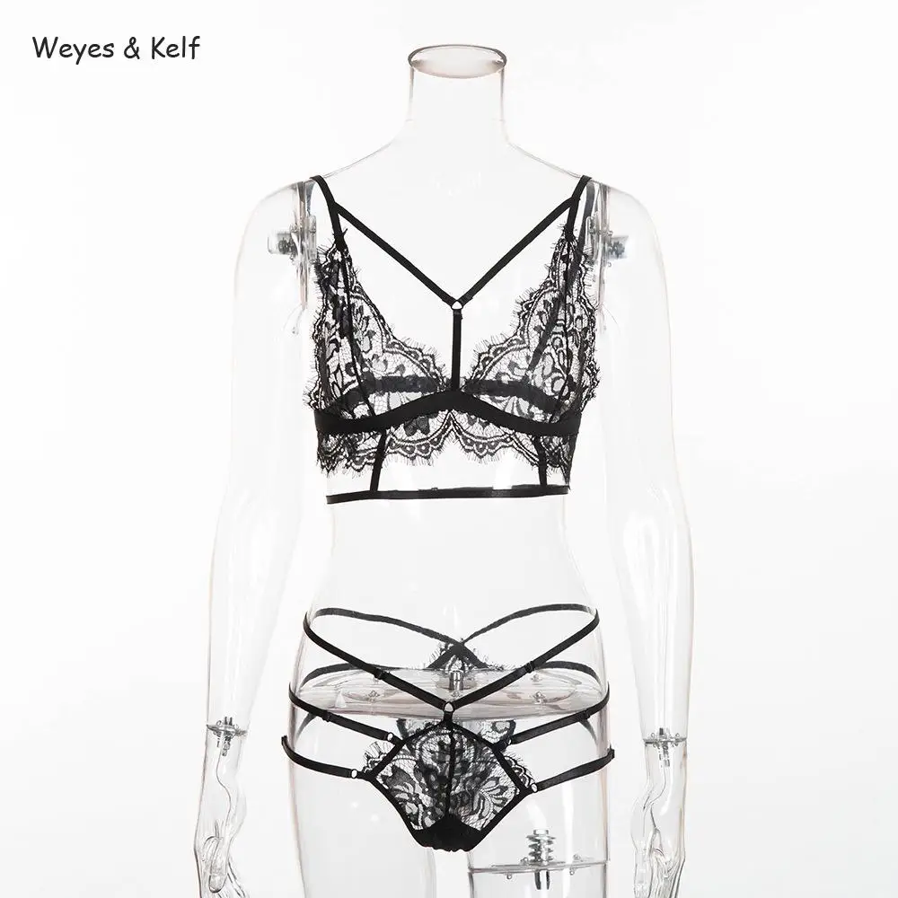 

Black Bandage Women Rompers Complex Craft Multi-rope Cross-lace Stitching Sexy Bodysuit Women Body Femme
