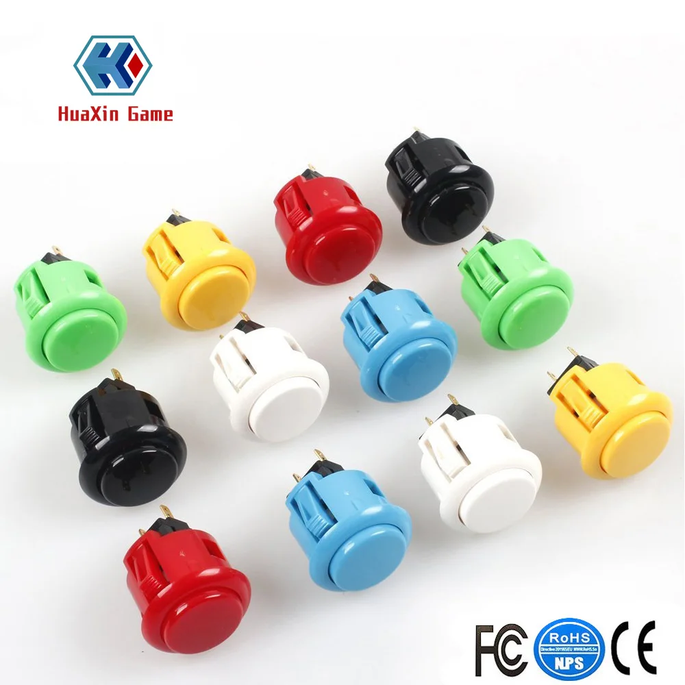 12x Sanwa оригинальная OBSF-24 Кнопка 24 мм аркадные кнопки для Jamma Mame PS3 Xbox 360 (Mad Catz SF4