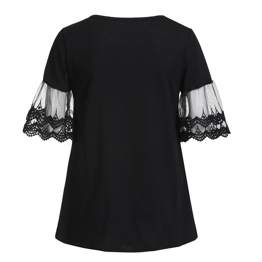  Women's Short Sleeve Lace Mesh Tops Breastfeeding Nusring Maternity Clothes Ropa Embarazada | Мать и ребенок