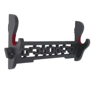velvet padded hollow sword holder wall mount samurai sword katana wakizashi display holder stand bracket hanger 1 tier free global shipping
