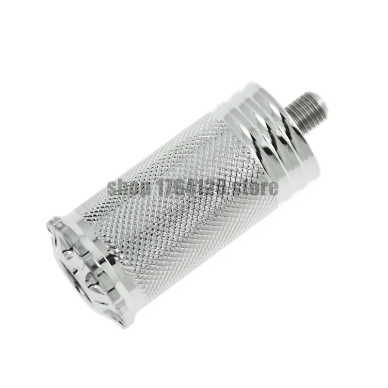 chrome Мотоцикл черный/хром рифленый Burst Shifter Peg Тяговый механизм для Harley Fatboy Sportster 1200 883 xlturing Road King Ultra - Цвет: chrome
